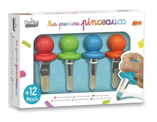 Crea Lign Coffret Loisir Créatif - Mes Premiers Pinceaux - Dès 1 an, Blanc
