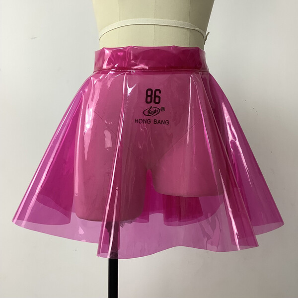 JUPE VERTE PVC TRANSPARENTE