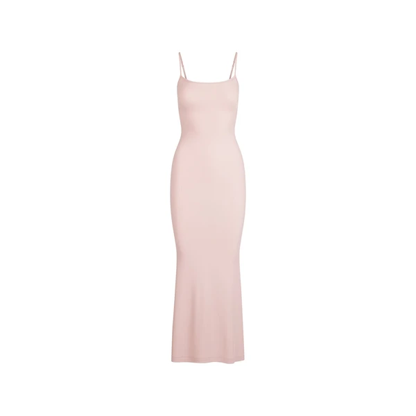 SOFT LOUNGE PETITE LONG SLIP DRESS | MORGANITE