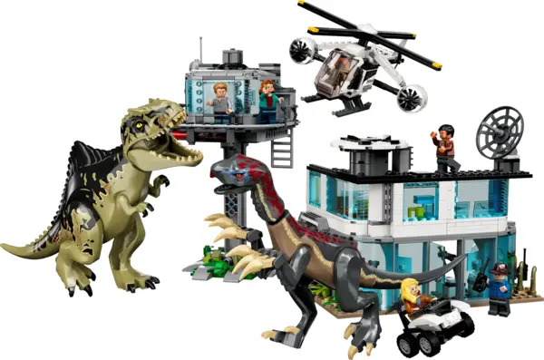 L’attaque du Giganotosaurus et du Therizinosaurus 76949 | Jurassic World™ | Boutique LEGO® officielle FR