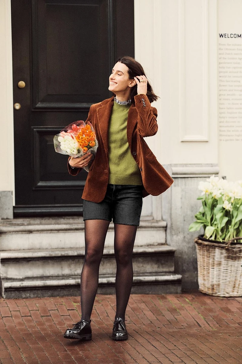 Bottines en cuir cognac Azélie