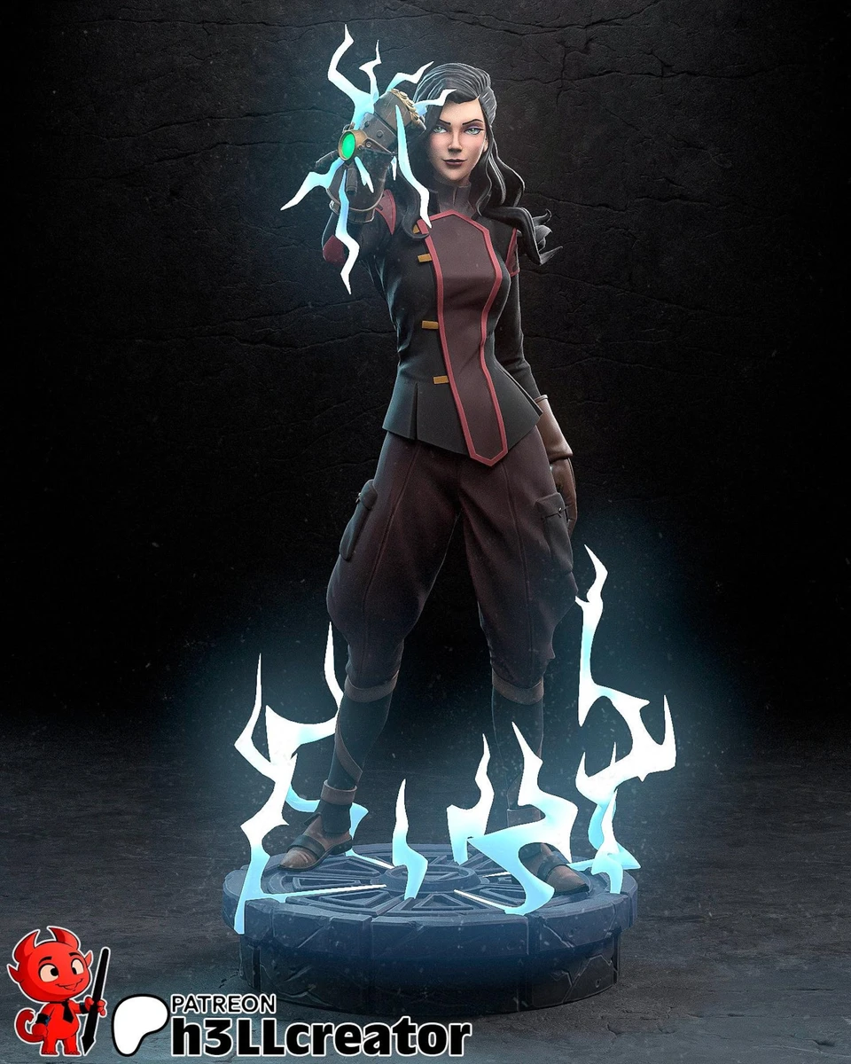 The Legend of Korra Asami Sato Statue 3D Printed | Gift For Gamer | Handmade Gift | Resin Figure | Hand Painted