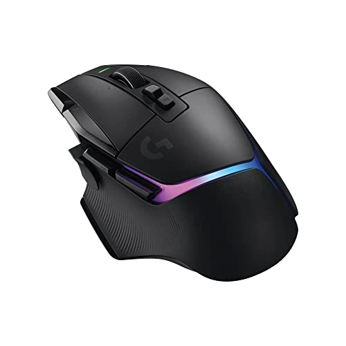 Logitech G G502 X PLUS LIGHTSPEED Souris Gaming RVB Sans Fil - Souris optique boutons hybrides LIGHTFORCE, LIGHTSYNC RVB, Capteur gaming HERO 25K, Compatible avec PC - macOS/Windows - Noir