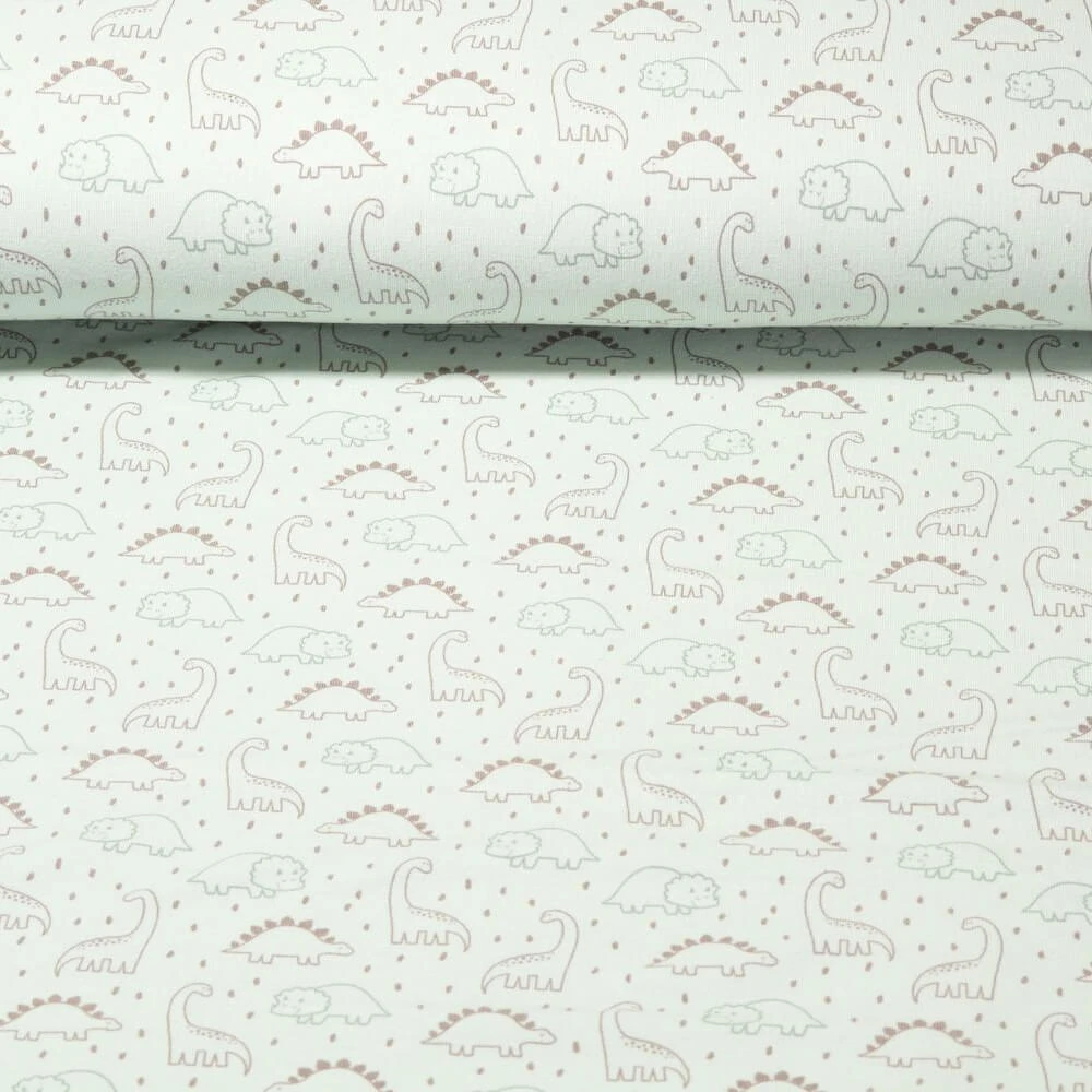 Jersey - Petits dinosaures Vert menthe