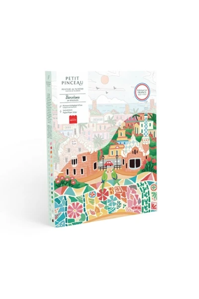 Kit peinture au numéro Petit Pinceau ‘Barcelona’ | LA PETITE ÉPICERIE – Mouflette • Boutiques déco & lifestyle en ligne et à Lille