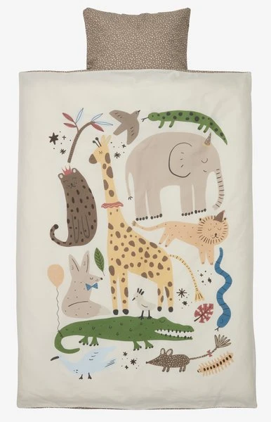 Parure de lit junior SOLFRID 100x140 brun