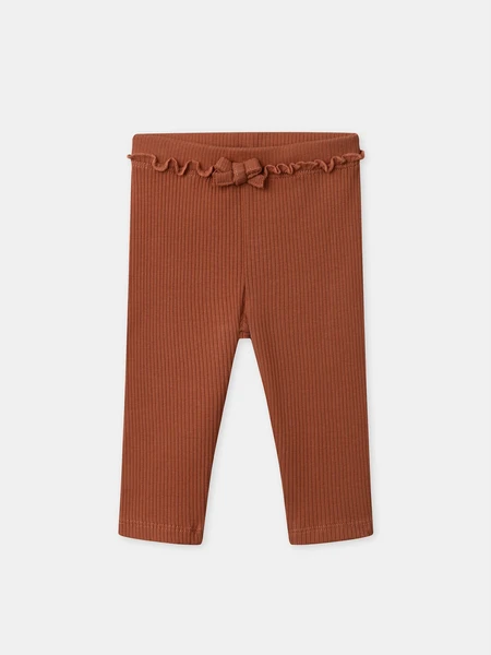Legging côtelé terracotta Bébé Fille