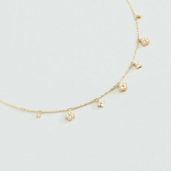 Collier ras du cou BELOVED - Cristal / Doré
