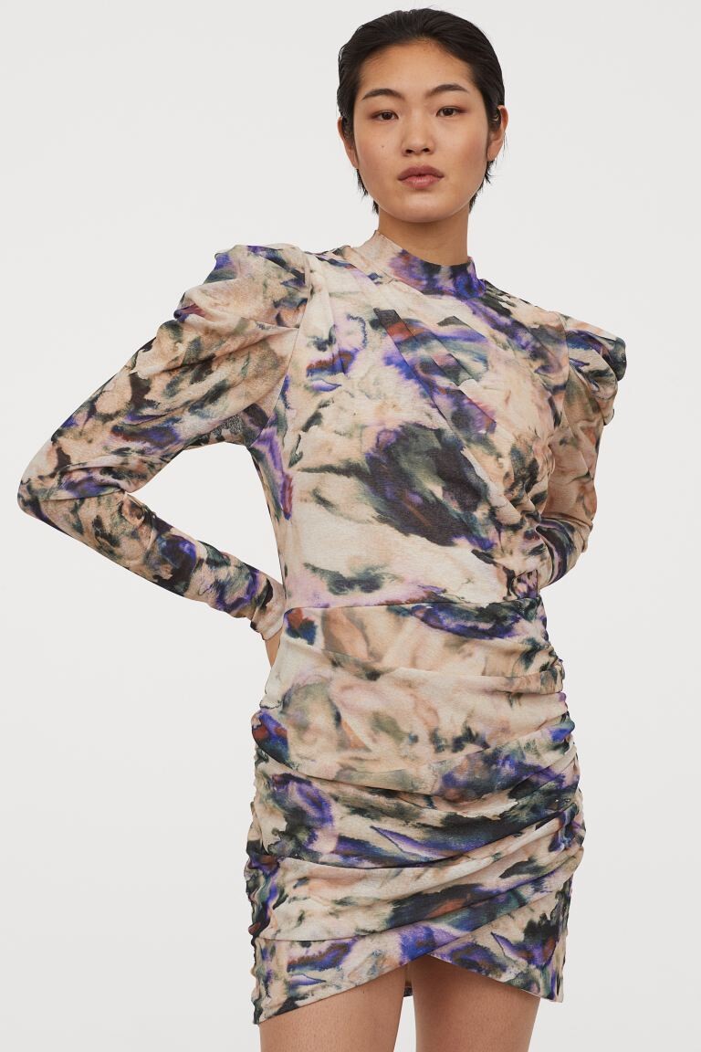 Robe à effet drapé