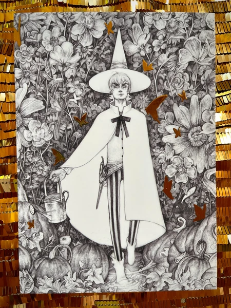 Witch's Garden - Small Gold Foil Print