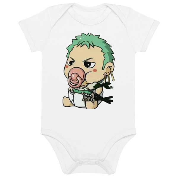 Baby Zoro Organic cotton baby bodysuit - One Piece Universe - The Best Store for One Piece Merchandise
