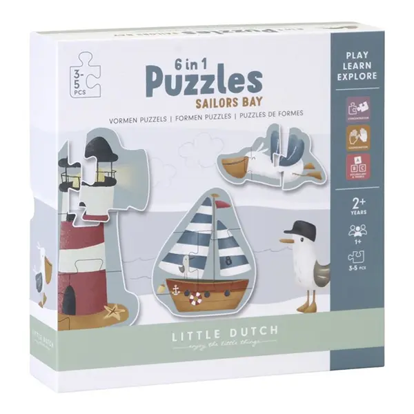 6 in 1 Puzzles de Formes Sailors Bay