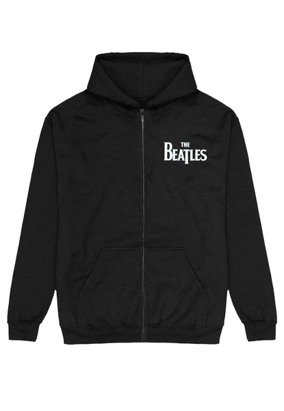 The Beatles - Drop T Logo Back Print - Sweat Zippé