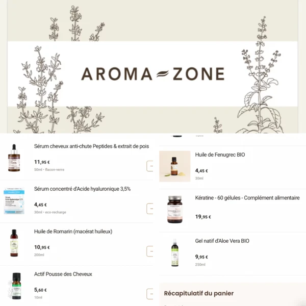 Carte cadeau Aromazone