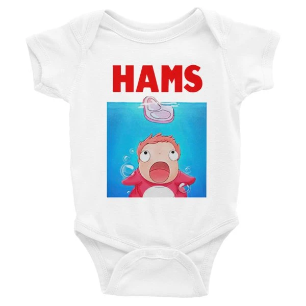 Ghibli Baby Onesie Ponyo Hams Infant Bodysuit - Ghibli Merch Store - Official Studio Ghibli Merchandise