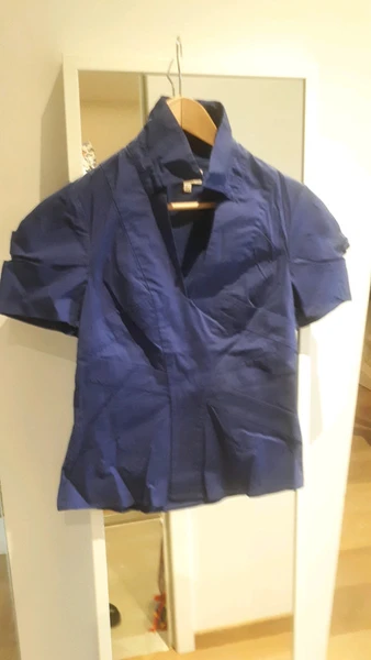Blouse bleue électrique Karen Millen taille 40