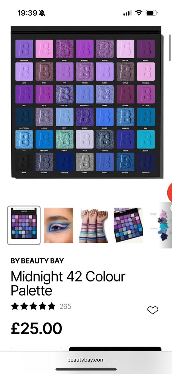 BEAUTY BAY: palette 42 phares Midnight