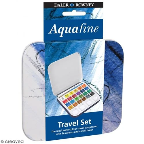 Mini boîte aquarelle de voyage - 24 couleurs