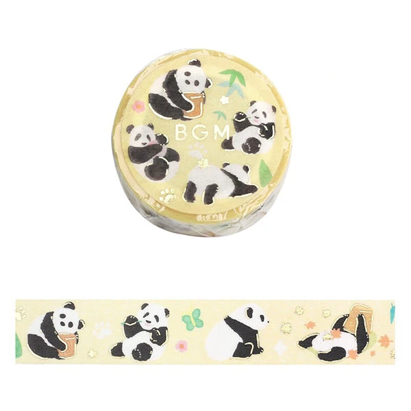 Washi Tape Foil Stamping - Panda Paradise