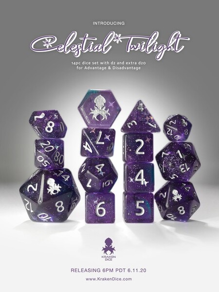 Celestial Twilight Dice Set