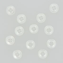 Boutons de chemise blanc 10 mm