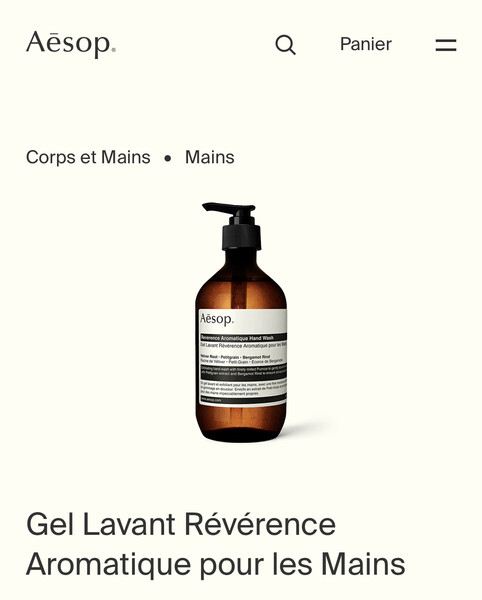 Gel Lavant Révérence Aromatique pour les Mains