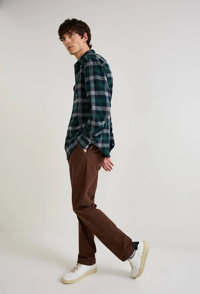 Pantalon chino straight en coton BIO GOTS