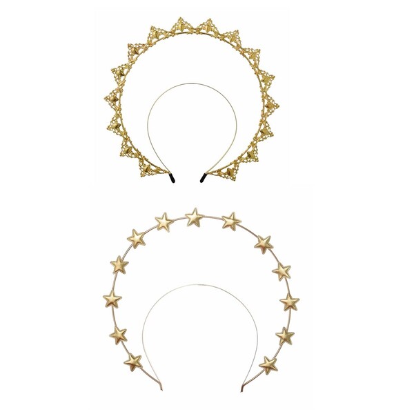 Couronne de déesse du soleil KC, bandeau antique, décoration de cheveux dorée, accessoire Lolita