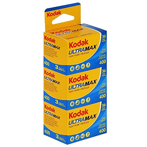 Kodak MAX 400 135/36 Lot de 3 Film Petit format