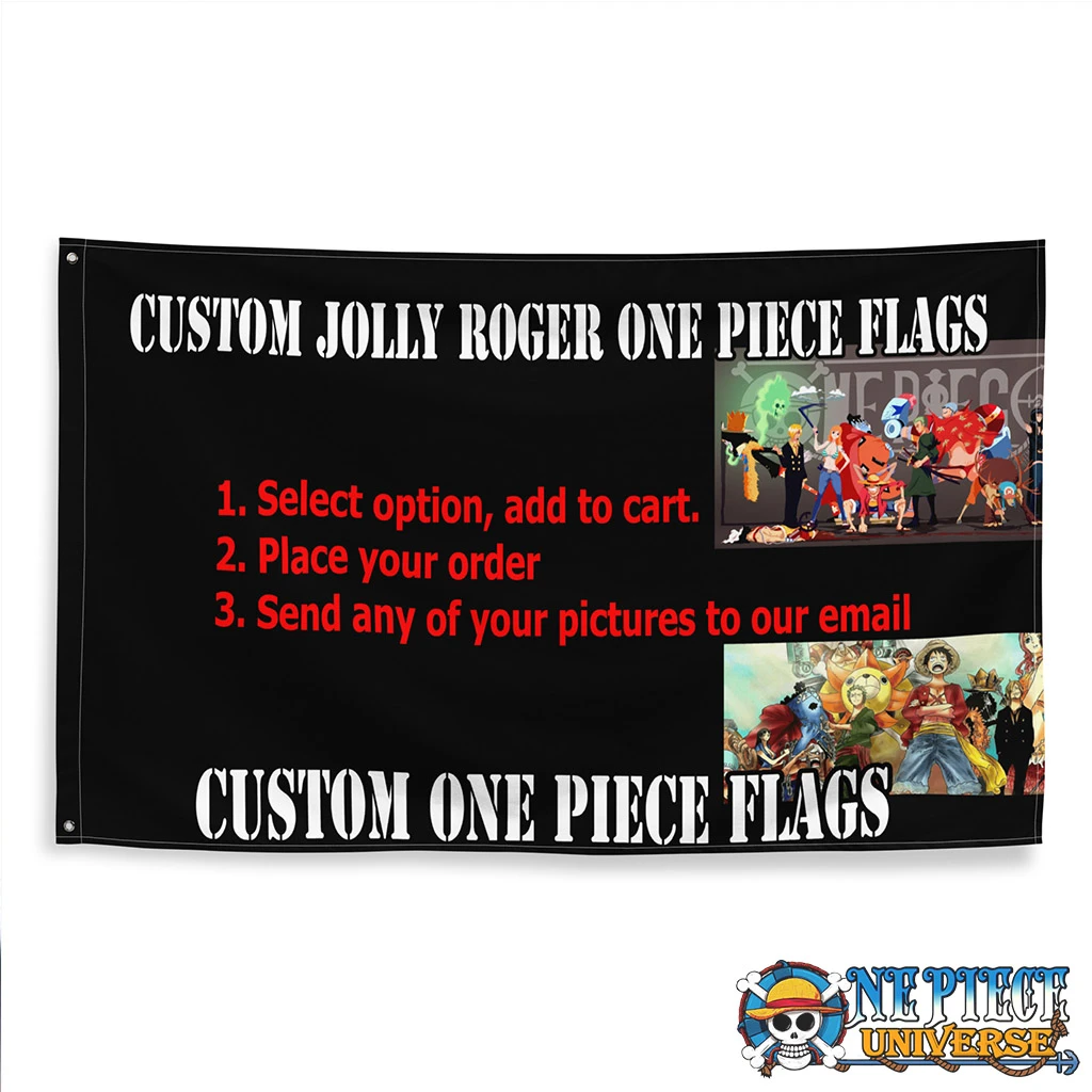 One Piece Custom Jolly Roger Flag | One Piece Universe Store
