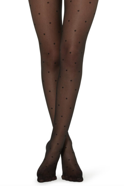 Collant Voile 30 Deniers à Motifs Pois - Calzedonia