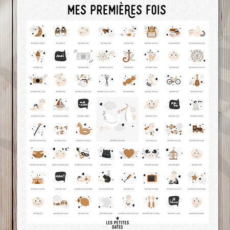Affiche Mes Premières Fois à Tamponner - Bébé peau claire