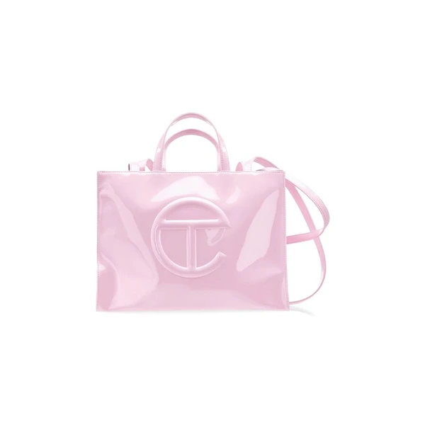 Medium Shopping Bag 'Bubblegum Patent ' 🤍