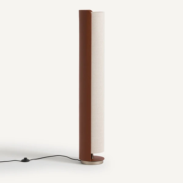 Lampadaire simili et lin