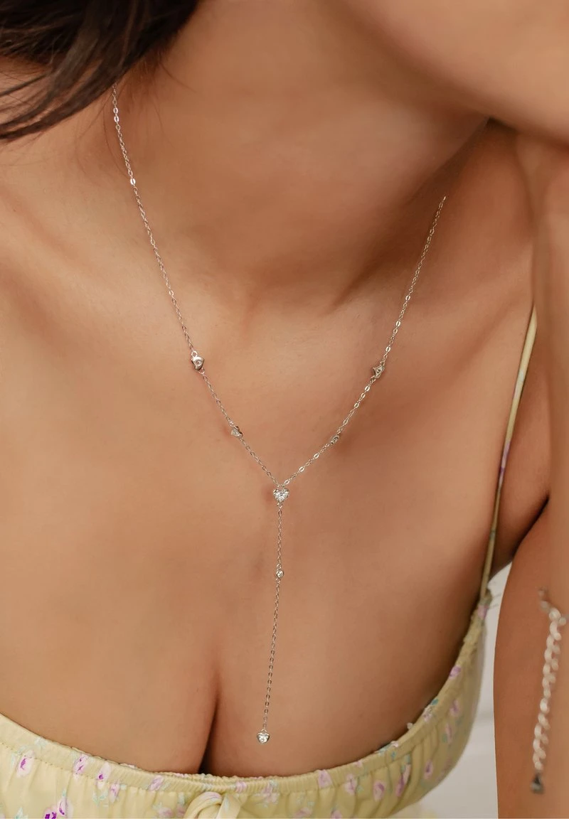 HEARTS Y - Collier - silver