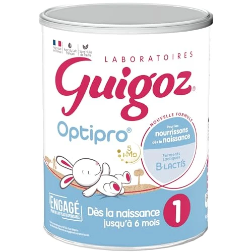 GUIGOZ OPTIPRO 1 Lait bébé en poudre 1er âge - de 0 à 6 mois - Boîte de 830g