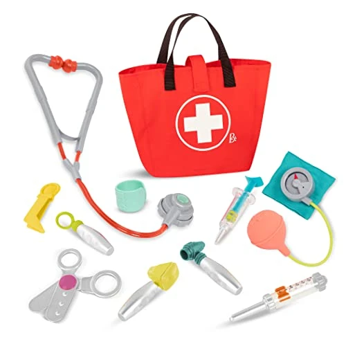 B. toys - Kit de soins pour mini-médecins - Jeu de docteur - Outils de médecin réalistes - Jeu d'éveil pour tout-petits et enfants - Jouet éducatif - 18 mois et +