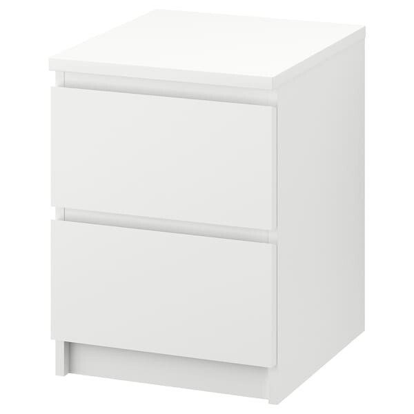 MALM Commode 2 tiroirs, blanc, 40x55 cm - IKEA