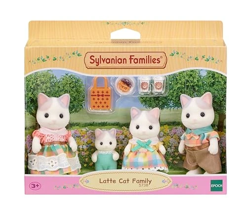 Sylvanian Families - La Famille Chat Latté - 5738 - Mini Poupées