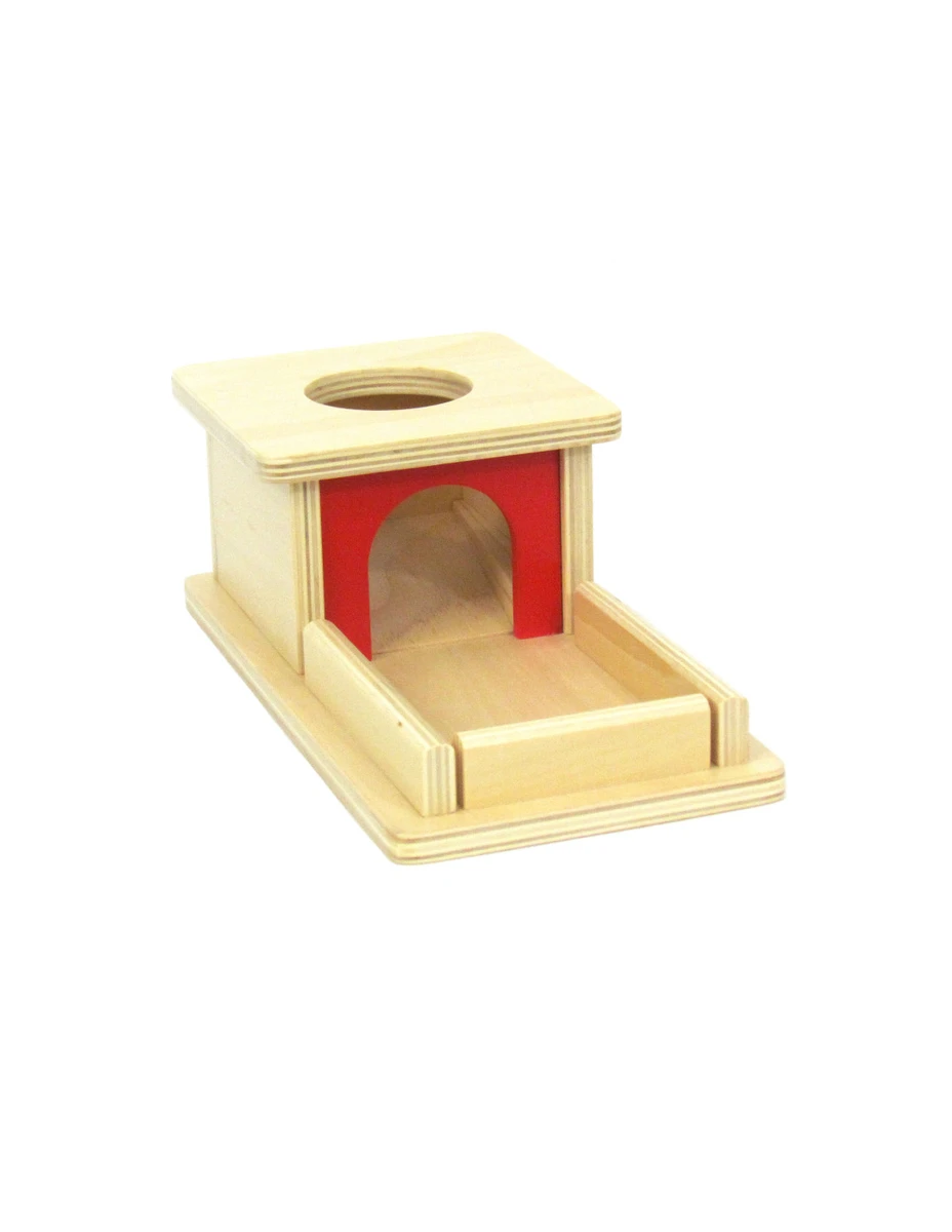 Boîte permanence de l&#039;objet avec plateau et sa balle
