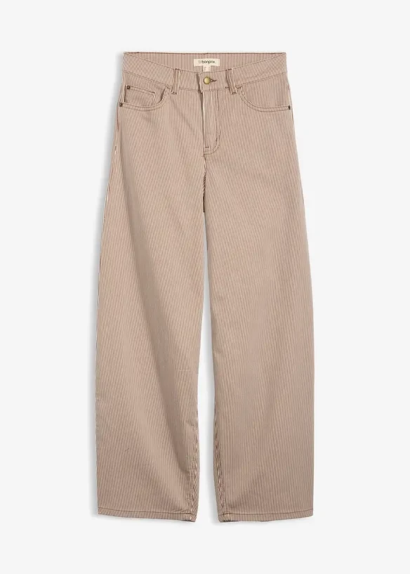 Pantalon ballon à rayures