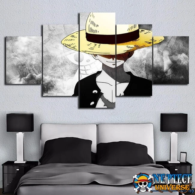 5 Piece Monkey D Luffy Canvas Wall Art Decor | One Piece Universe