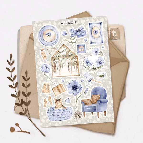 Stickers Décoratifs | Chat anémone