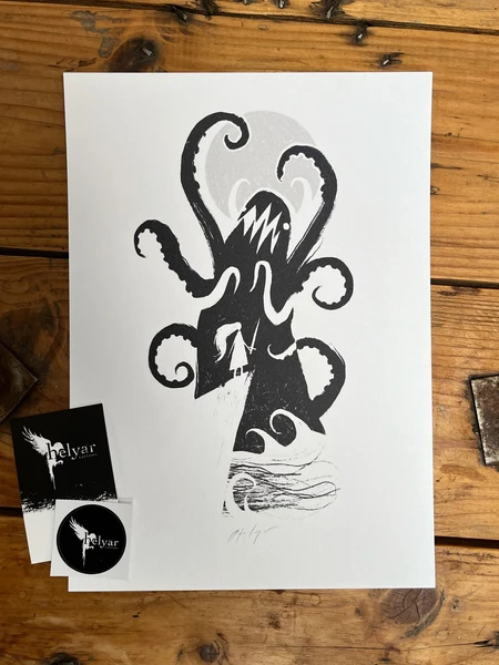 Hand-Signed A4 Art Print - Premium Quality on 300gsm Fresco Gesso Paper