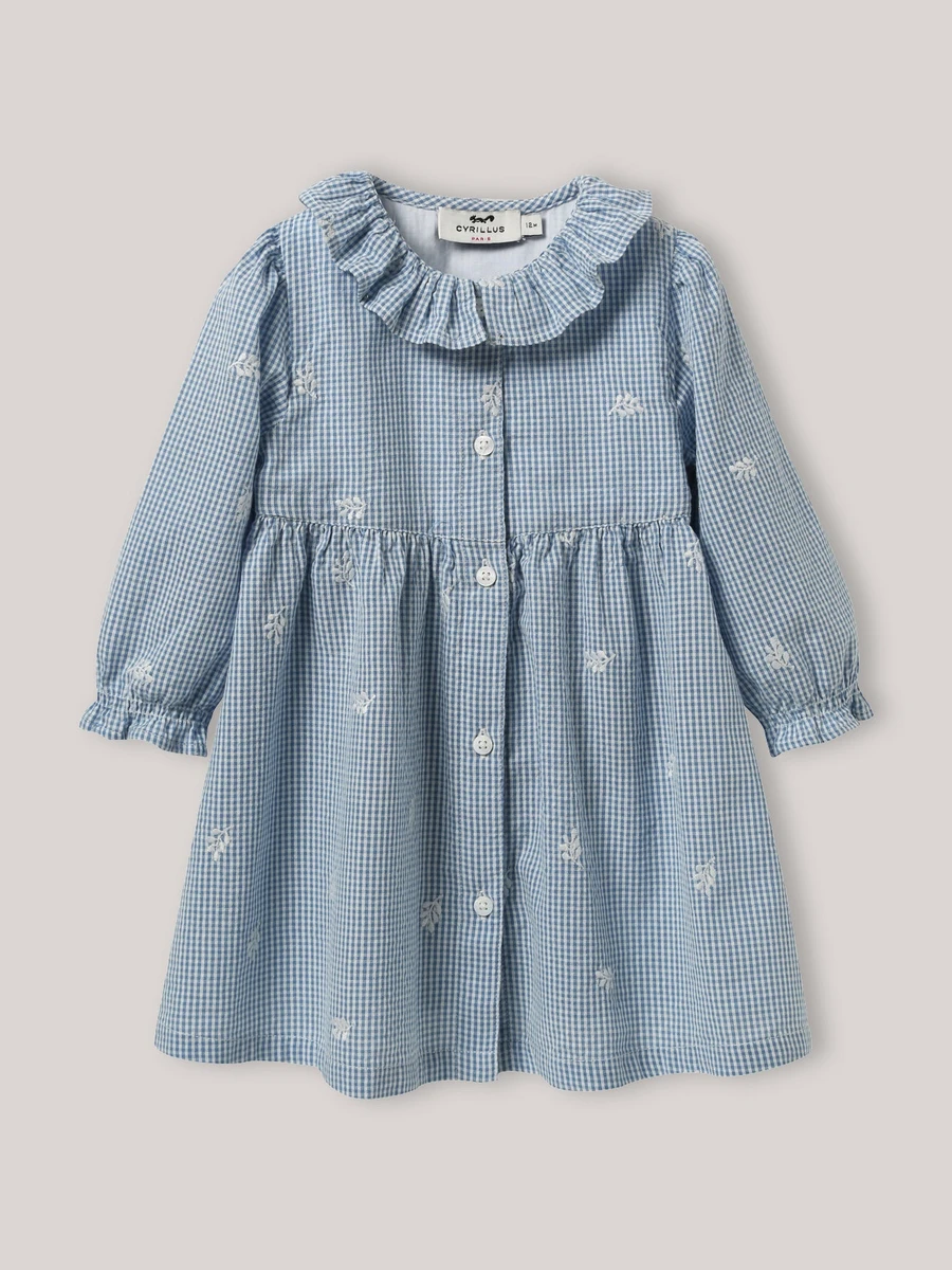 Robe en vichy brodée Bébé