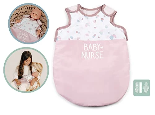 Smoby - Baby Nurse - Turbulette - Jouet pour Poupons et Poupées Jusqu'à 42 cms, Non Inclus - Gigoteuse en Tissu - A Partir de 18 Mois
