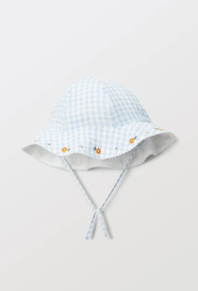 Cloche vichy en gaze de coton