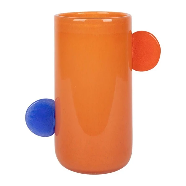 Vase lumi terracotta 21x12h24 verre
