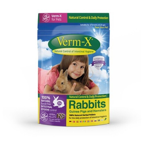 Verm-X Lapin et rongeurs - Hygiène intestinale (granules) Verm-X : Complément alimentaire pour rongeur - Wanimo