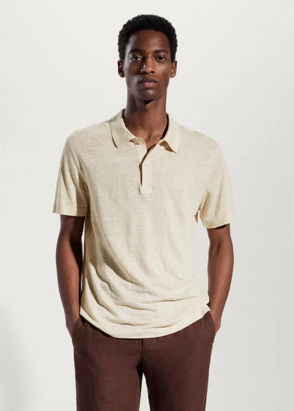 Polo slim-fit 100 % lin -  Homme | Mango Man France